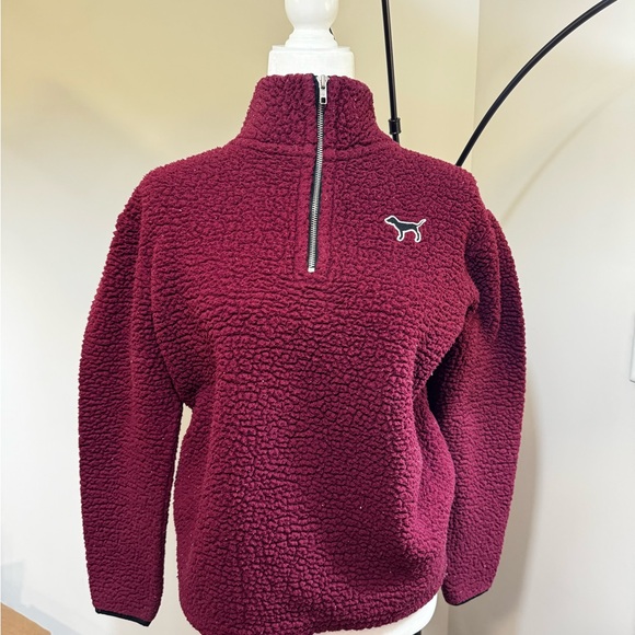 Victoria's Secret Victorias Secret Pink Sherpa Boyfriend Quarte - Picture 3 of 14